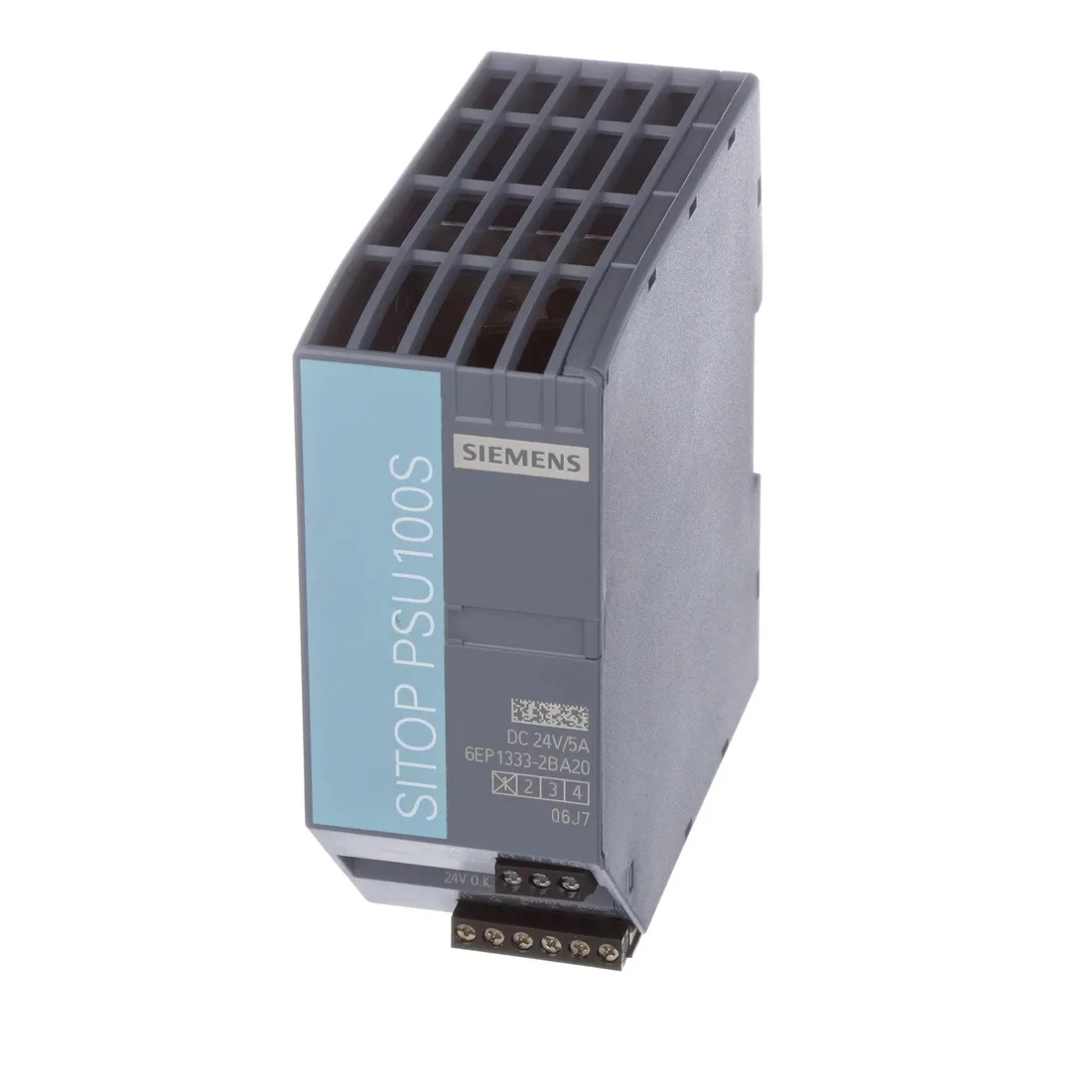 Блок питания стабилизированный SITOP PSU100S 24 V/5 A 6EP1333-2BA20 Siemens 6EP1333-2BA20