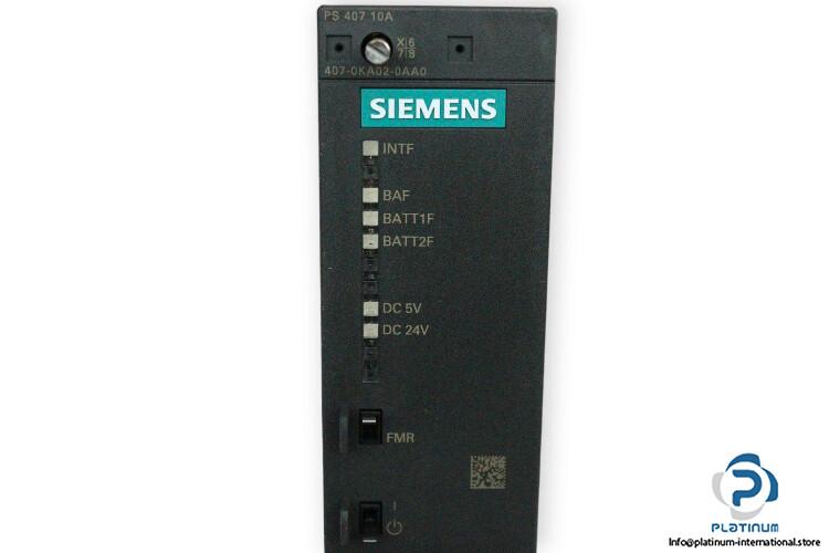 Блок питания PS 407 10А SIMATIC S7-400 6ES7407-0KA02-0AA0 Siemens 6ES7407-0KA02-0AA0