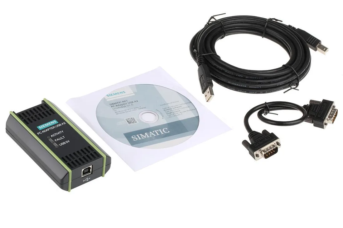 PC USB-адаптер А2 (USB V2.0) для подключения PG / PC или ноутбук SIMATIC S7 к PROFIBUS или MPI В, 6GK1571-0BA00-0AA0 Siemens 6GK1571-0BA00-0AA0